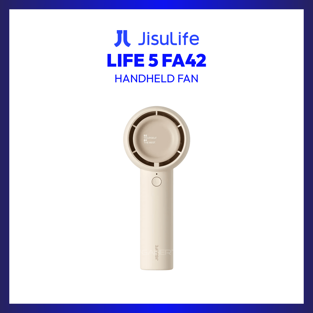 JisuLife Handheld Fan Life5 (Brown) | GigaHertz