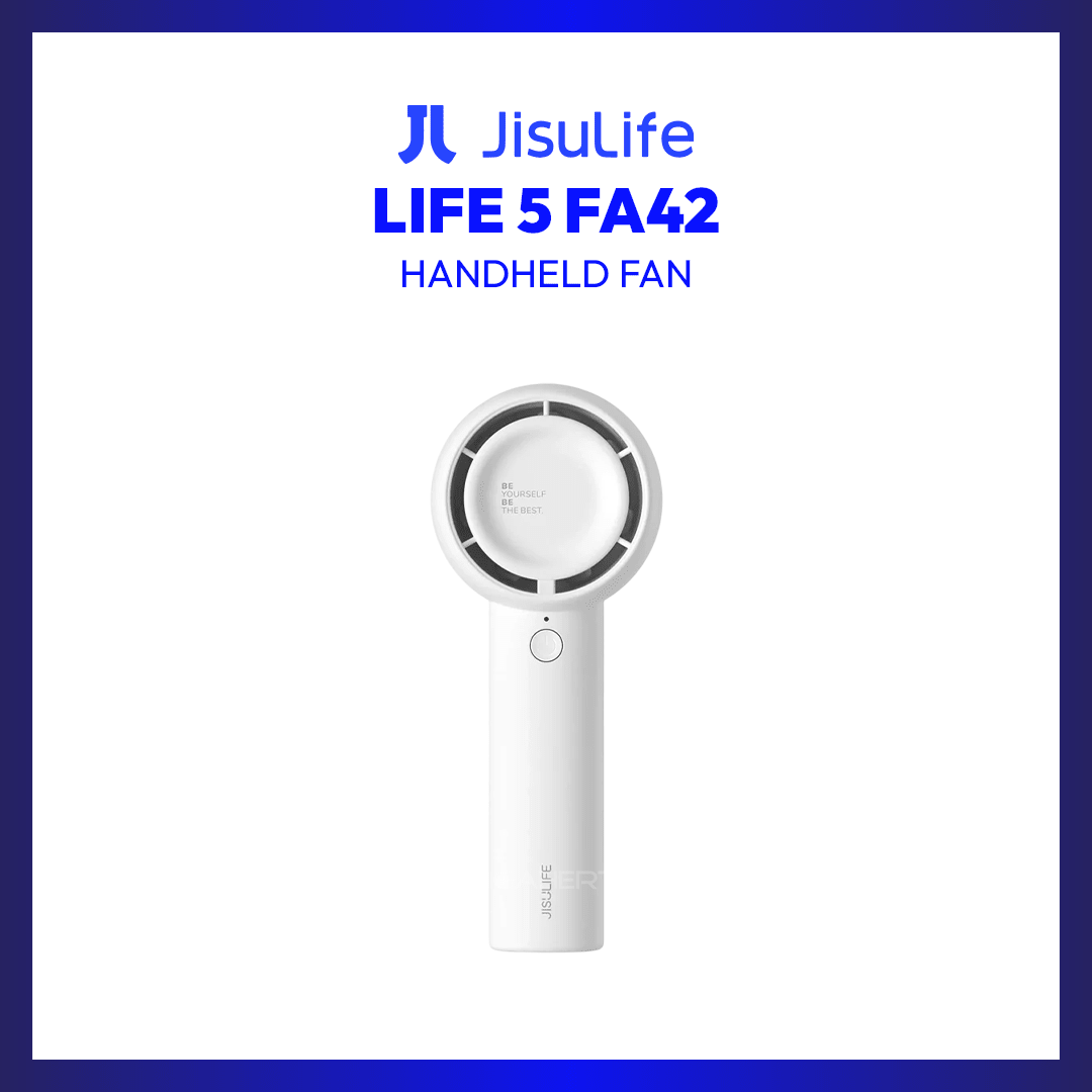 JisuLife Handheld Fan Life5 (White) | GigaHertz