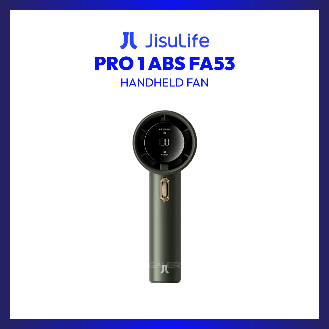 JISULIFE Pro 1 3600 mAh Handheld Fan (Green) | GigaHertz