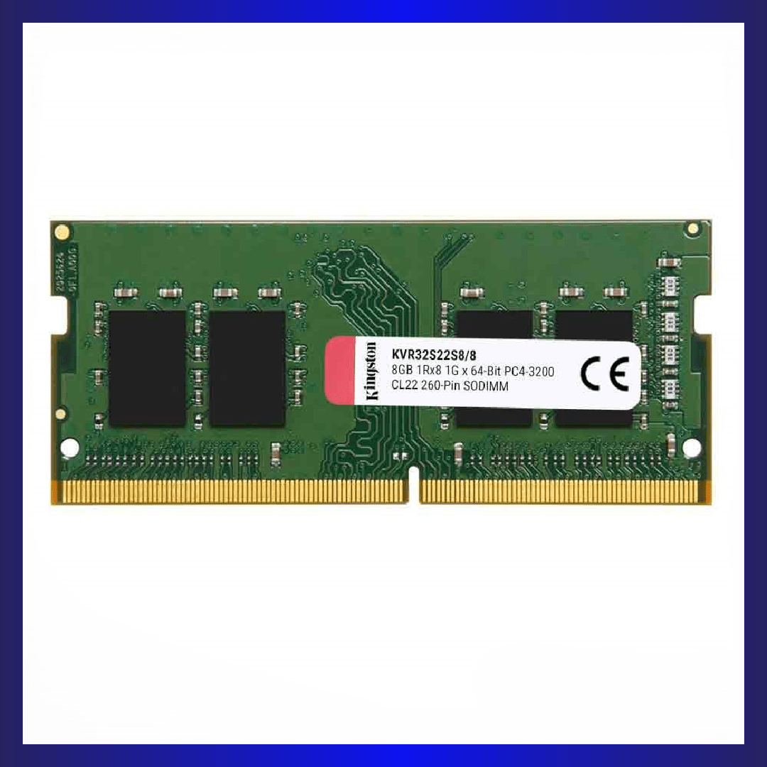 Kingston 8GB DDR4 3200MHZ CL22 SODIMM (KVR32S22S6) | GigaHertz