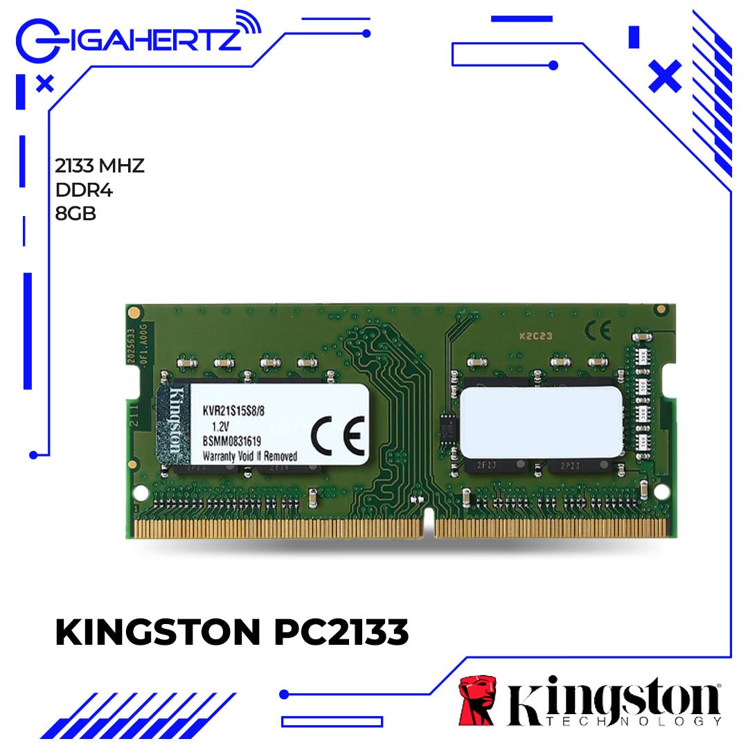 Barrette RAM Kingston 8GB DDR4 – PC4-2133 SODIMM – Pour Laptop – Reconditionnée En Parfait état