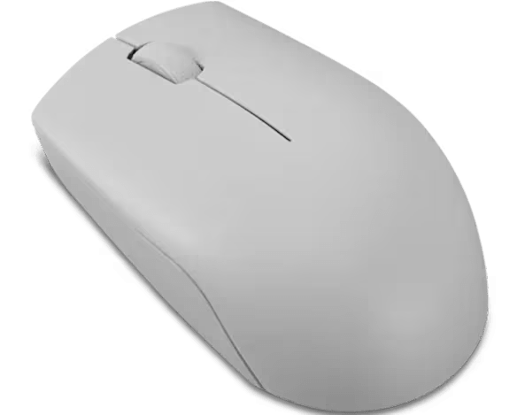 Lenovo 300 Wireless Compact Mouse (Arctic Grey) with battery | GigaHertz