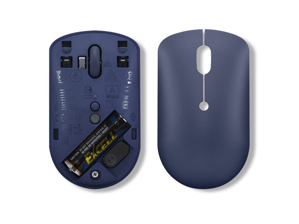 Lenovo 540 USB-C Wireless Mouse (GY51D20871) | 2.4GHz Wireless | USB-C Unified Pairing Receiver | Up to 2400 DPI Optical Sensor | Abyss Blue | GigaHertz