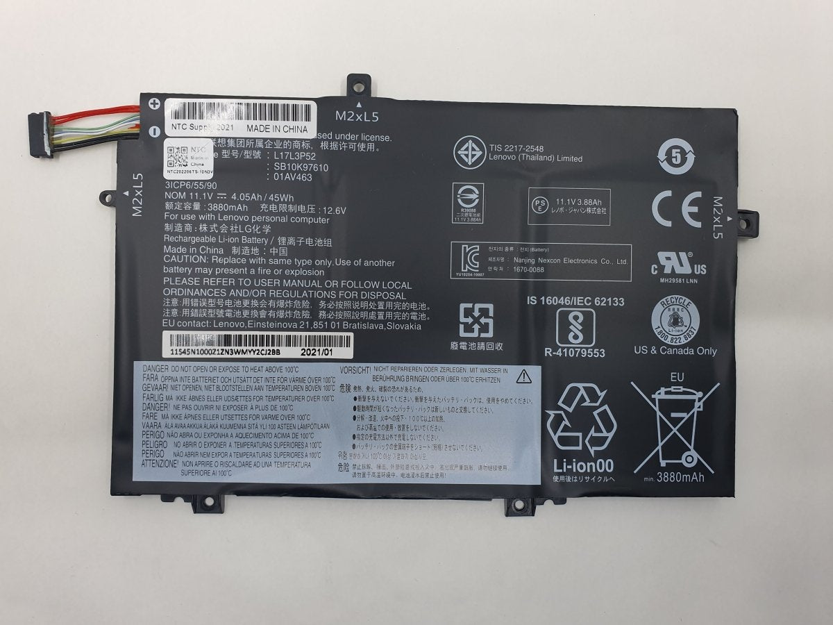 Lenovo Battery L14 WL - For Replacement Lenovo ThinkPad L14 | Gigahertz