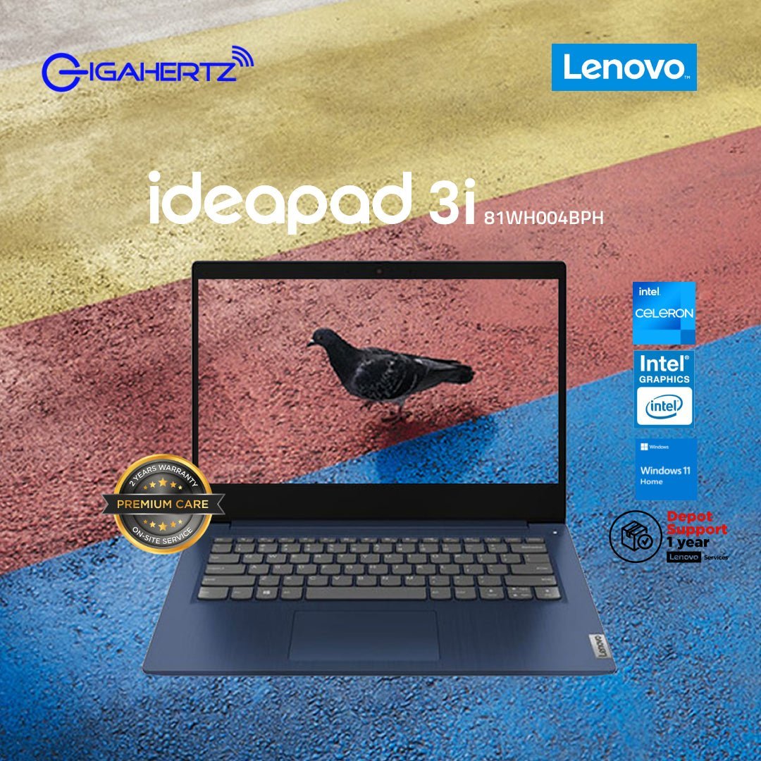 Lenovo IdeaPad 3 14IGL05 81WH004BPH | 14" HD | Celeron N4120 | UHD Graphics | 4GB RAM | 512GB SSD | WIN 11 | Gigahertz