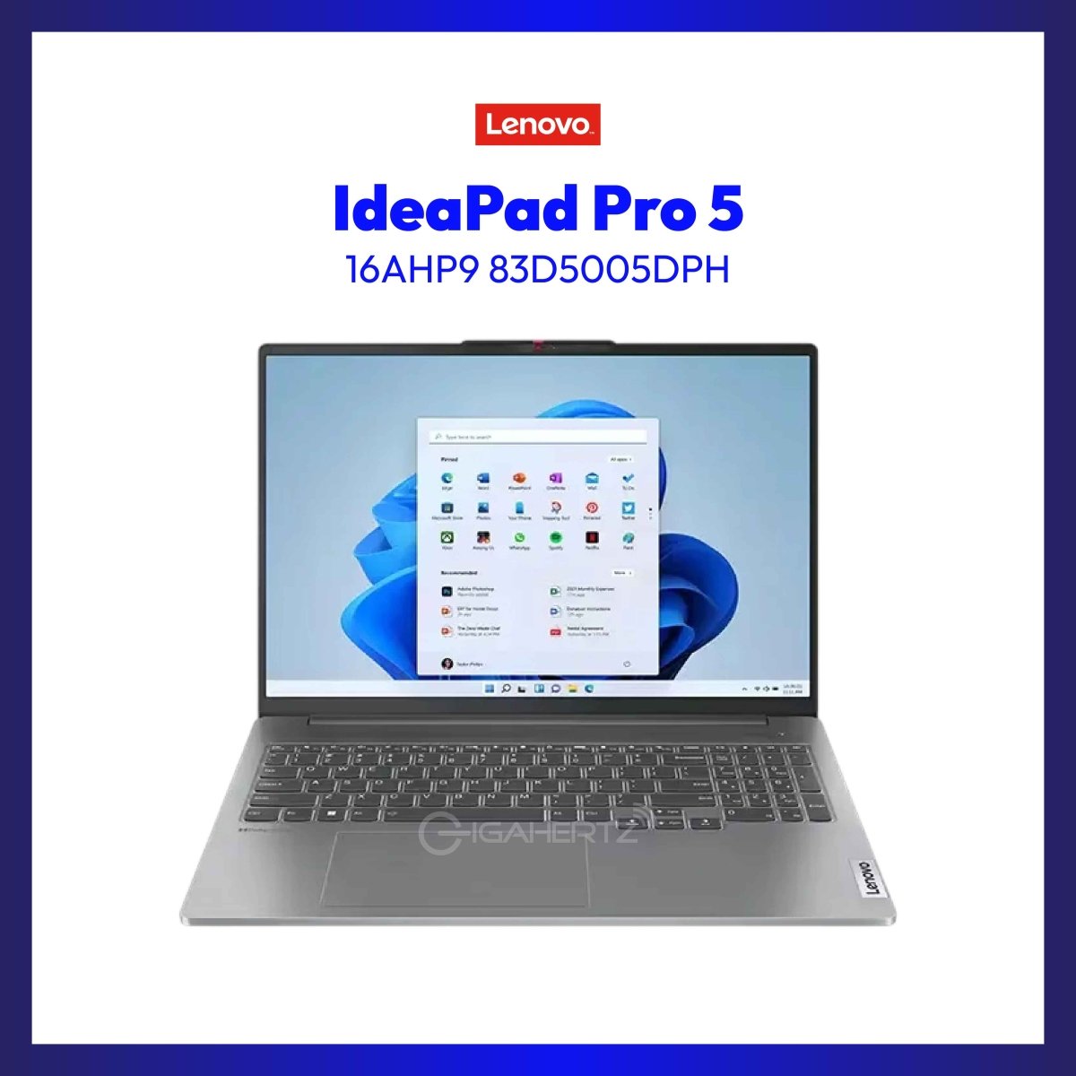 Lenovo IdeaPad Pro 5 16AHP9 83D5005DPH | 16" OLED | Ryzen™ 7 8845HS | RTX™ 3050 | 16 GB RAM | 512 GB SSD | WIN 11 | GigaHertz