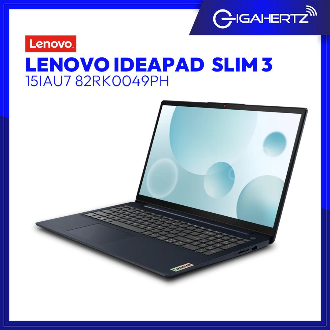 Lenovo IdeaPad Slim 3 15IAU7 82RK0049PH | 15.6" FHD | i7 - 1255U | Iris Xe Graphics | 8GB RAM | 512GB SSD | WIN 11 | Gigahertz