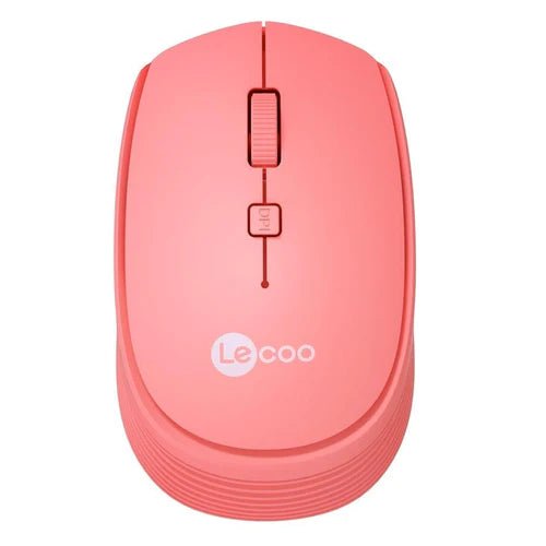 Lenovo Lecoo WS202 | Adjustable DPI | 2.4GHz Wireless | Ergonomic Design | 52g | Pink