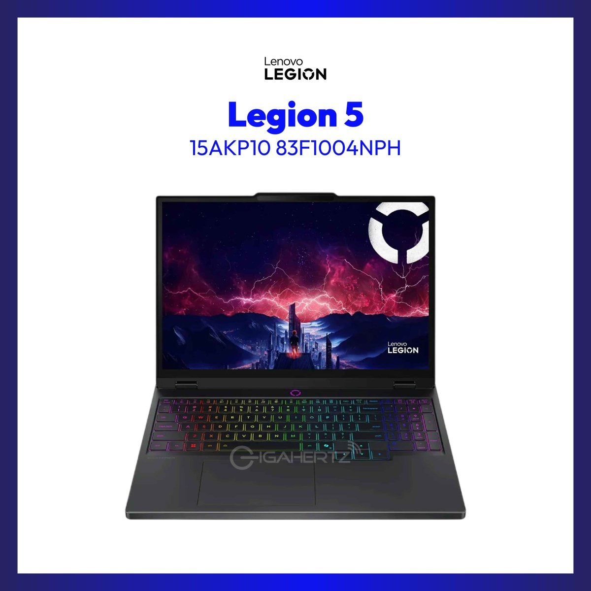 Lenovo Legion 5 15AKP10 83F1004NPH | 15.1in WQXGA OLED 165Hz | AMD R7 AI 350 | 16GB DDR5 | 1TB SSD | RTX 5070 8GB | Win11 | GigaHertz