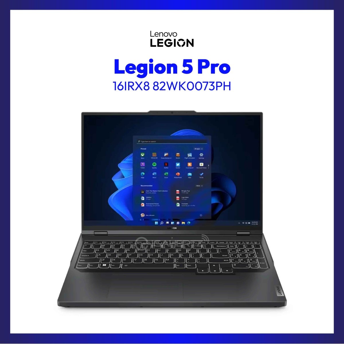 Lenovo Legion 5 Pro 16IRX8 82WK0073PH | 16"IPS | i7-13700HX | GeForce® RTX™ 4060 | 16 GB RAM | 1 TB SSD | WIN 11 | GigaHertz