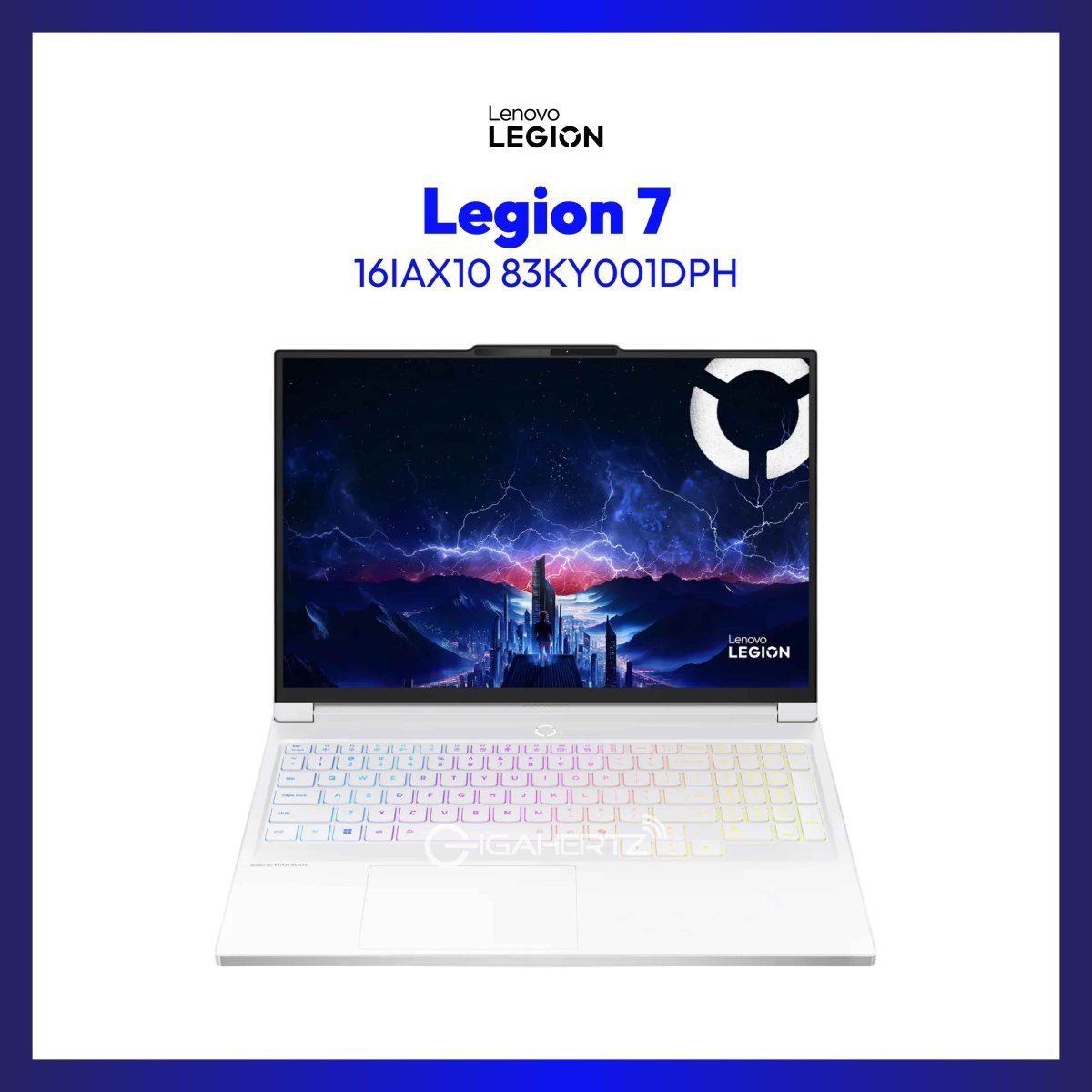 Lenovo Legion 7 16IAX10 83KY001DPH | 16" WQXGA | Intel Core Ultra 7 255HX | GeForce RTX 5060 | 32GB RAM | 1TB SSD | WIN 11 | GigaHertz