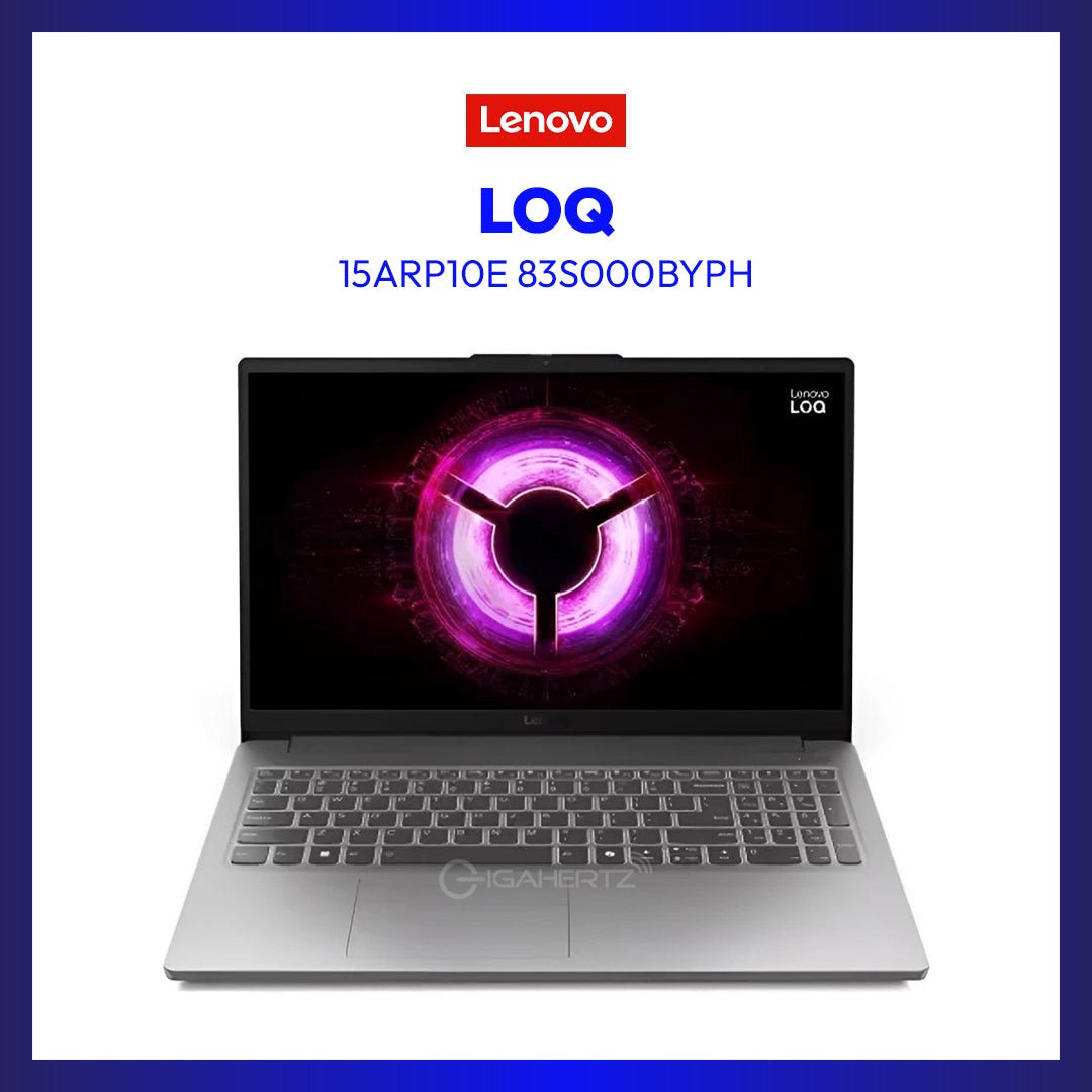 Lenovo LOQ 15ARP10E 83S000BYPH | 15.6" FHD (1920x1080) IPS 144Hz | Ryzen 7 7735HS | 16GB RAM | 512GB SSD | NVIDIA RTX 4050 6GB Graphics | GigaHertz