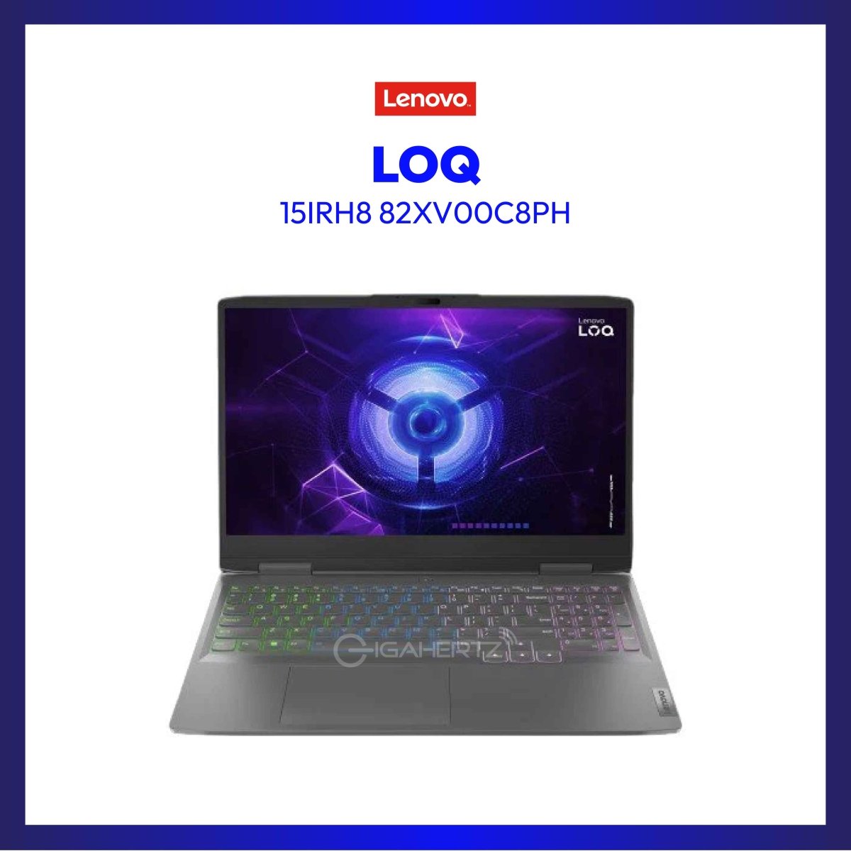 Lenovo LOQ 15IRH8 82XV00C8PH | 15.6" FHD | i5-12450H | GeForce® RTX 4050 | 8GB RAM | 512GB SSD | WIN 11 | GigaHertz