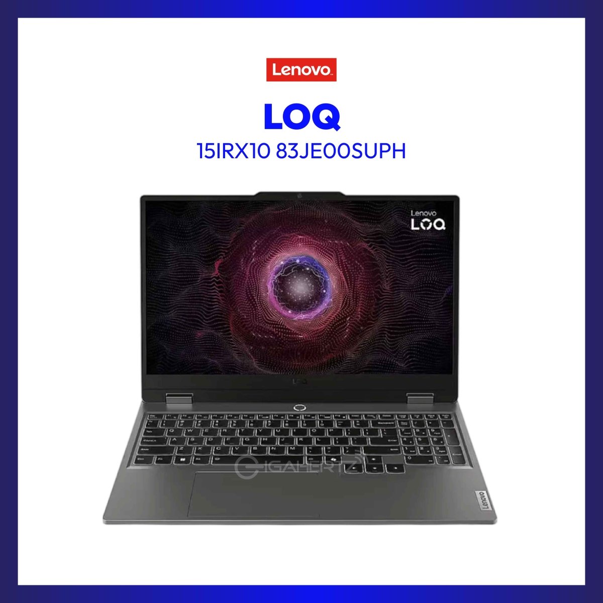 Lenovo LOQ 15IRX10 83JE00SUPH | 15.6in FHD 144Hz | Intel Core i5-13450HX | 16GB DDR5 | 512GB SSD | RTX 5060, 8GB | GigaHertz