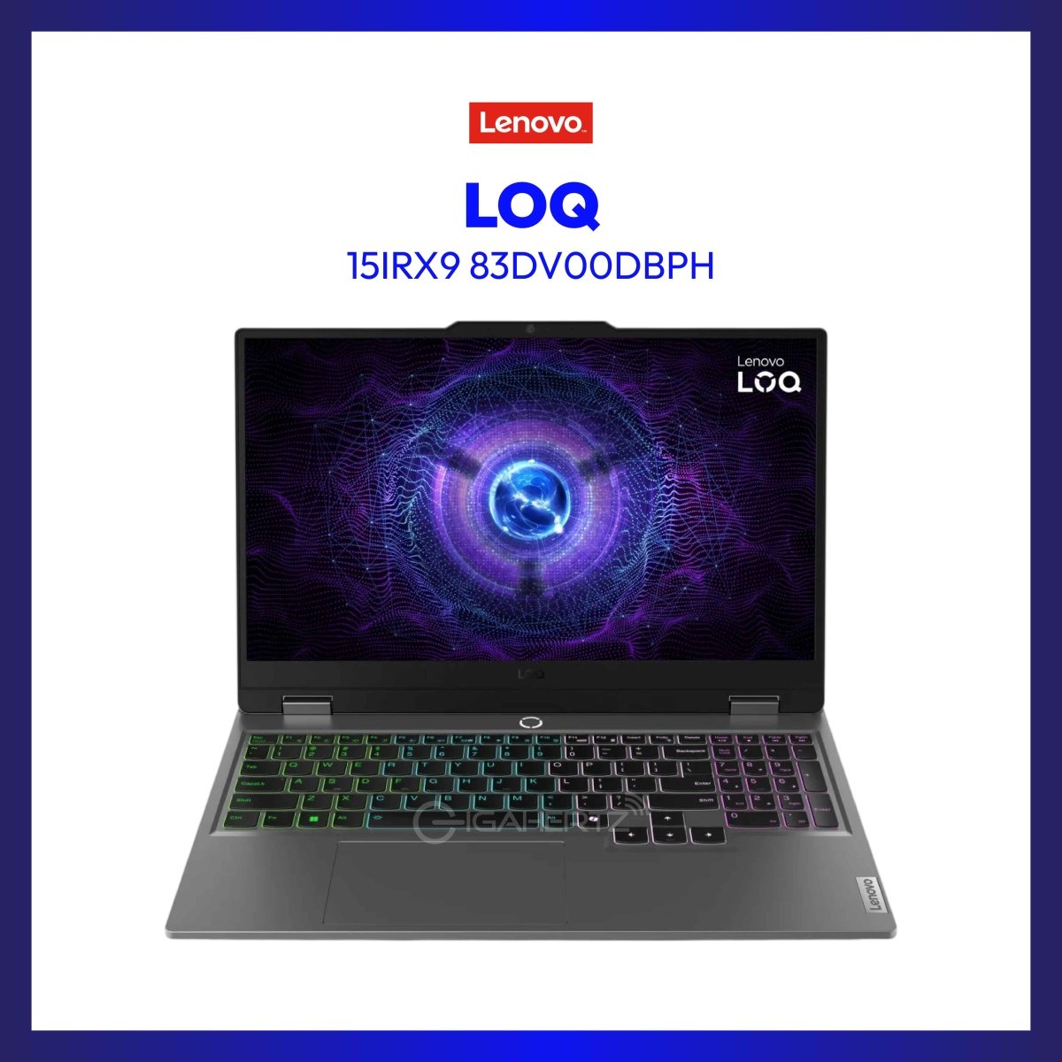 Lenovo LOQ 15IRX9 83DV00DBPH | i5-13450HX | 15.6" FHD | 8 GB RAM | 512 GB SSD | WIN 11 | GigaHertz
