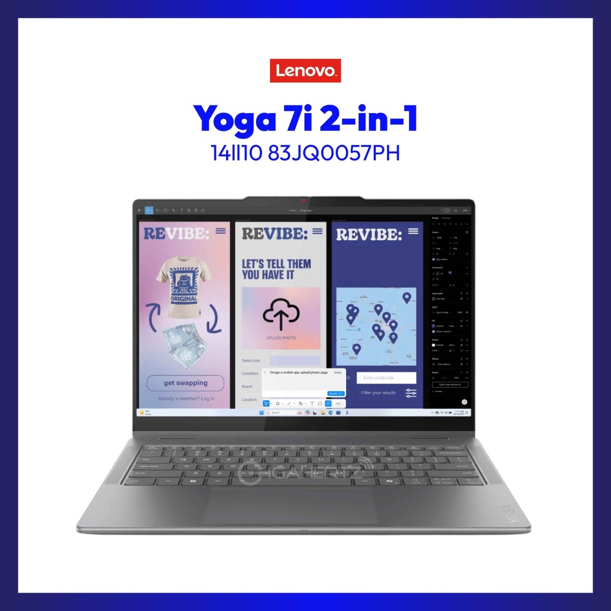Lenovo Yoga 7i 2-in-1 14ll10 83JQ0057PH | 14" OLED | Intel® Core™ Ultra 5 226V | Intel® Arc™ Graphics 130V | 16 GB RAM | 1 TB SSD | WIN 11 | GigaHertz