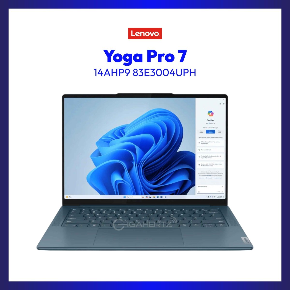 Lenovo Yoga Pro 7 14AHP9 83E3004UPH | 14.5" IPS | Ryzen™ 7 8845HS | RTX™ 3050 | 16 GB RAM | 1 TB SSD | WIN 11 | GigaHertz