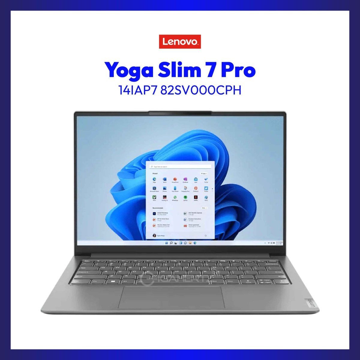 Lenovo Yoga Slim 7 Pro 14IAP7 82SV000CPH | 14" IPS | i5-1240P| Iris Xe Graphics | 16 GB RAM | 512 GB SSD | WIN 11 | GigaHertz
