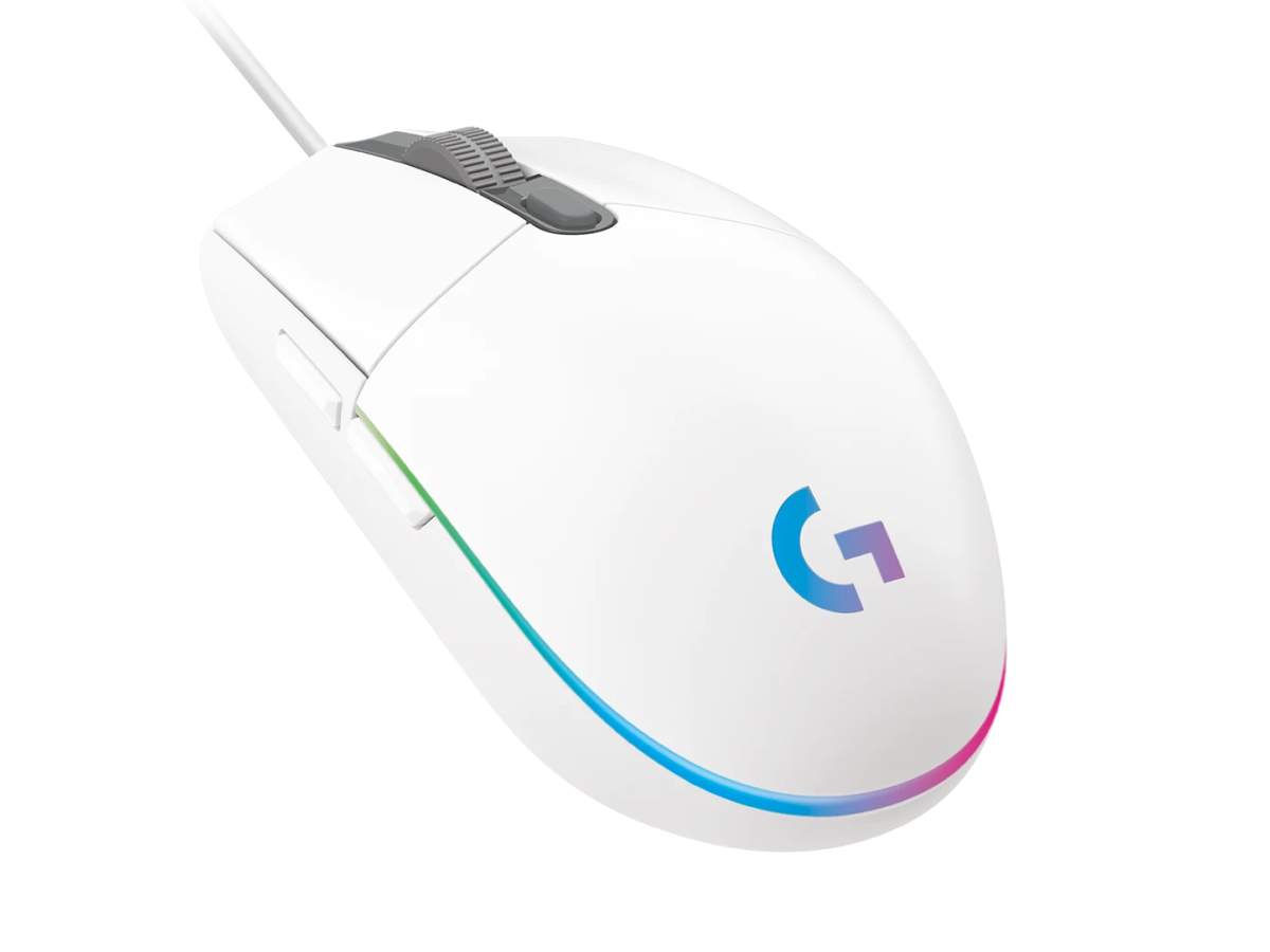 Logitech G102 LightSync | 8,000 DPI Sensor | LIGHTSYNC RGB | 6 Programmable Buttons | White