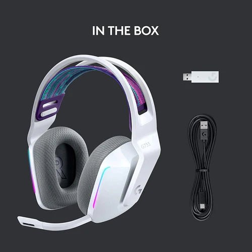 Logitech G733 Lightspeed Wireless RGB Gaming Headset (White) | GigaHertz