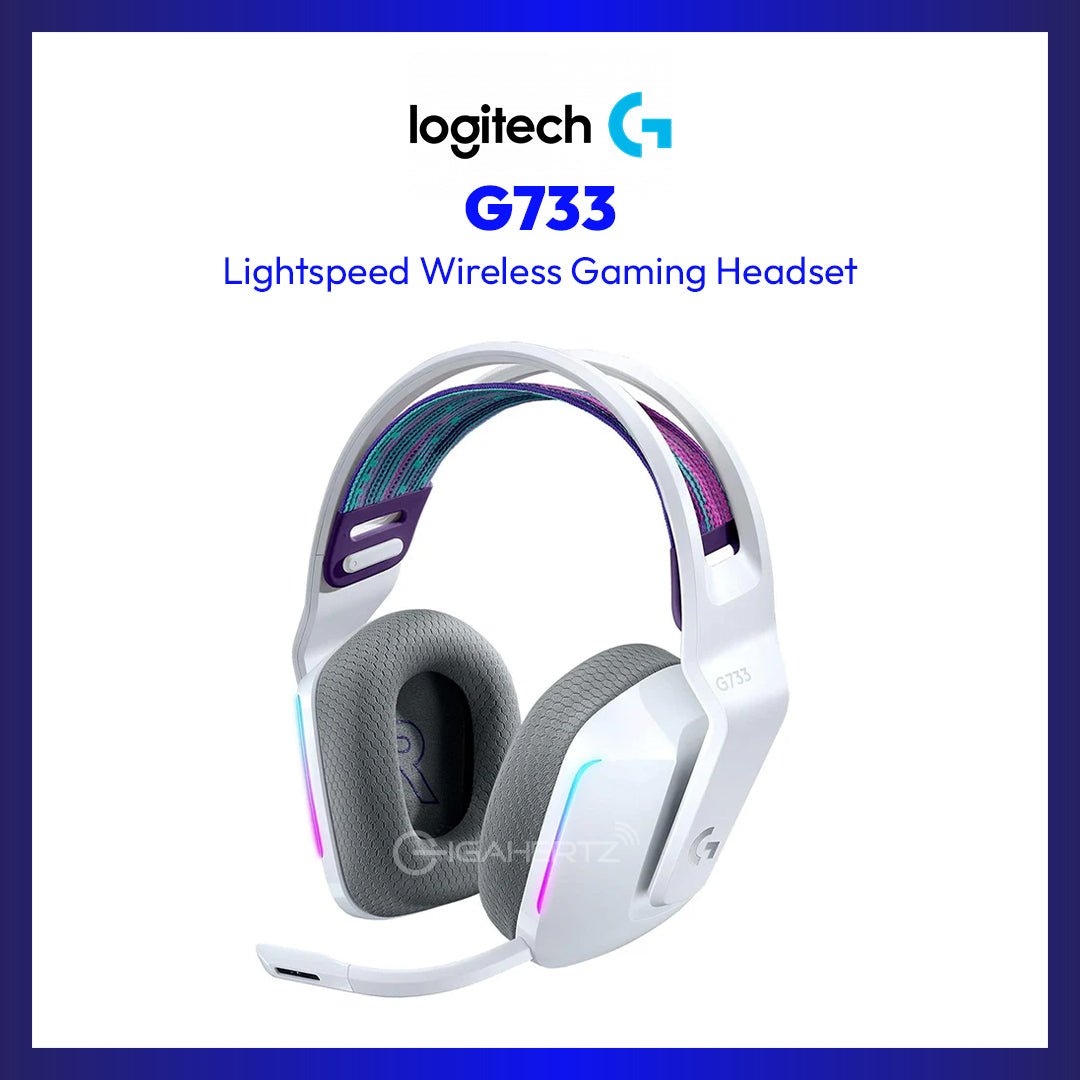 Logitech G733 Lightspeed Wireless RGB Gaming Headset (White) | GigaHertz
