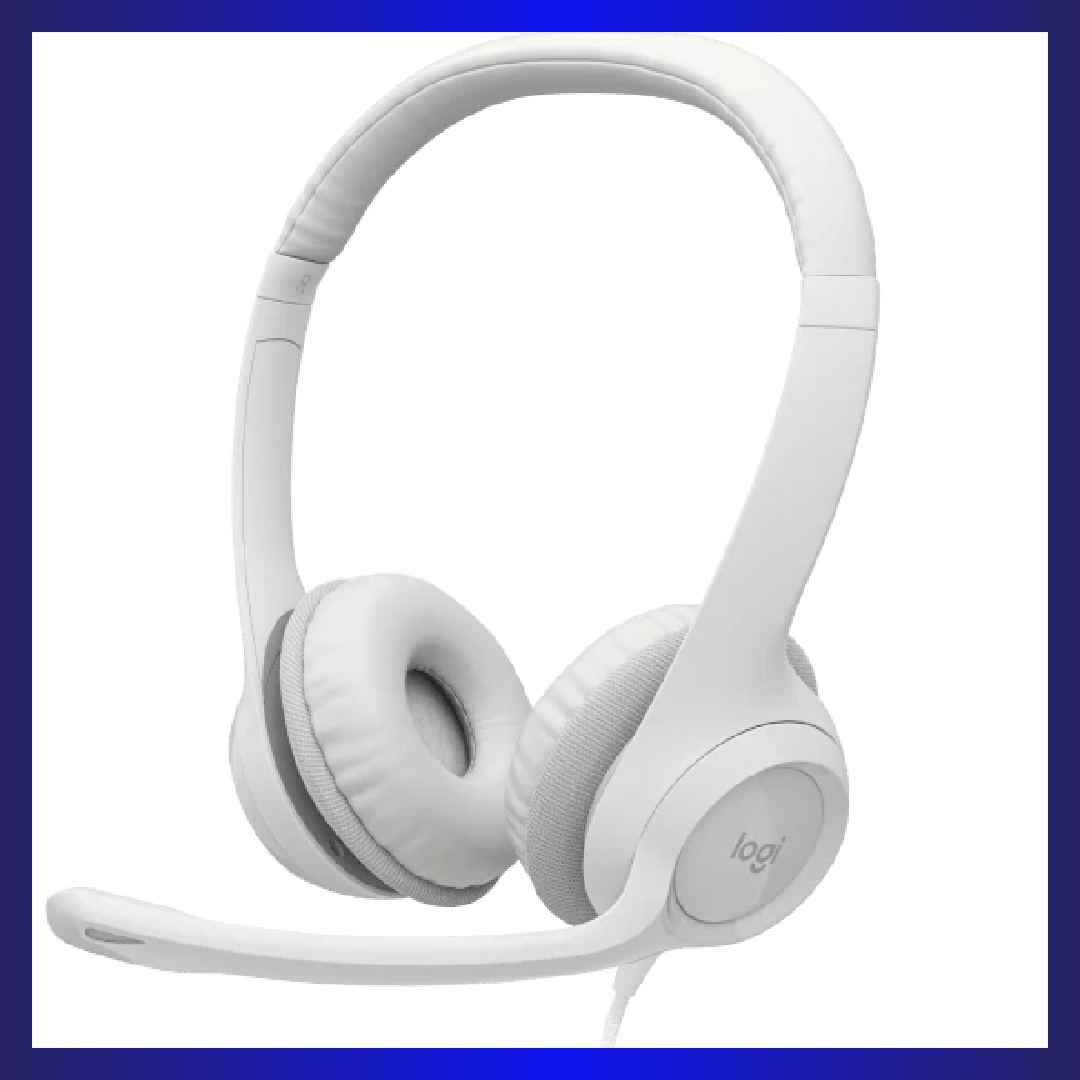 Logitech H390 USB Computer Headset (White) | GigaHertz