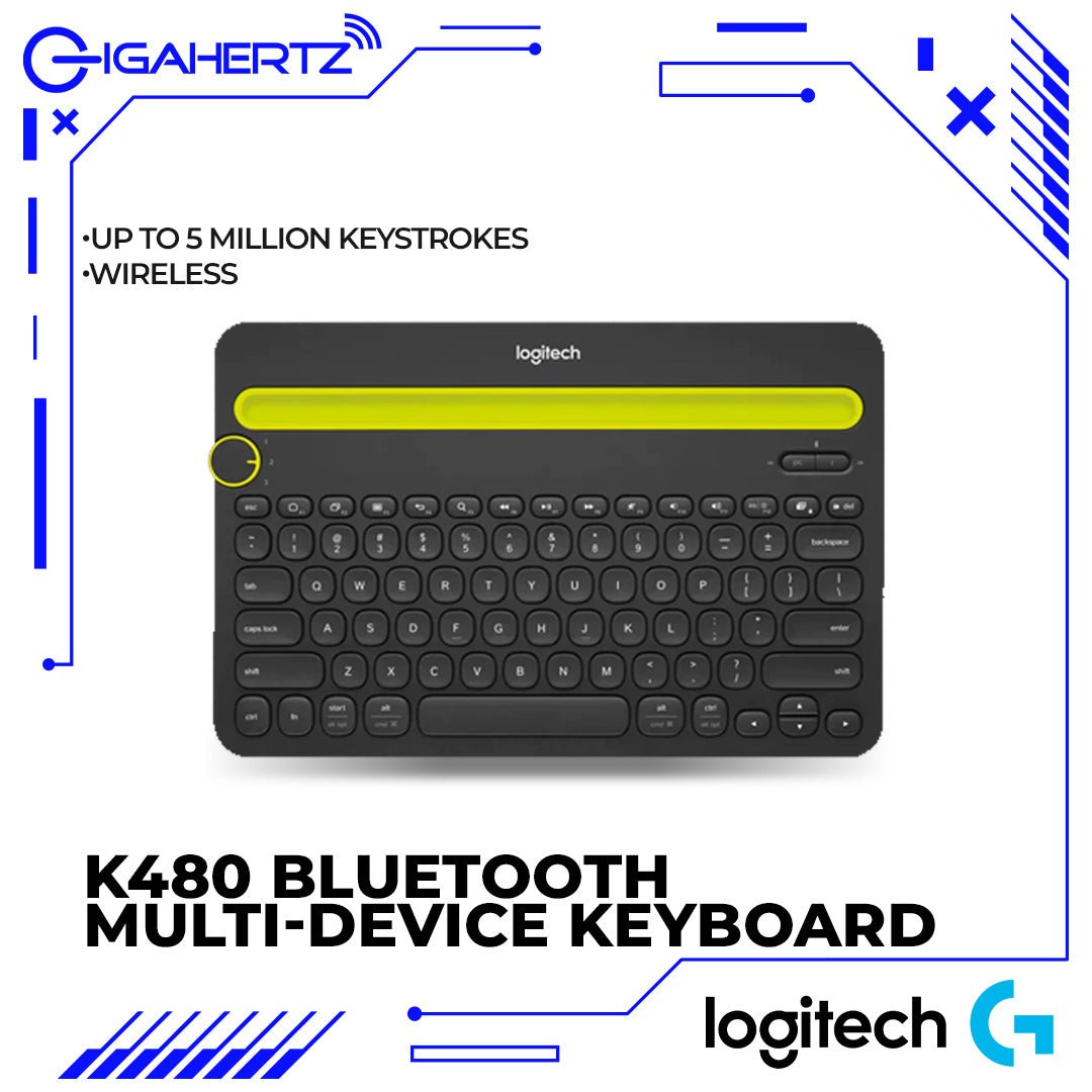 Logitech K480 Bluetooth Multi-Device Keyboard | Gigahertz