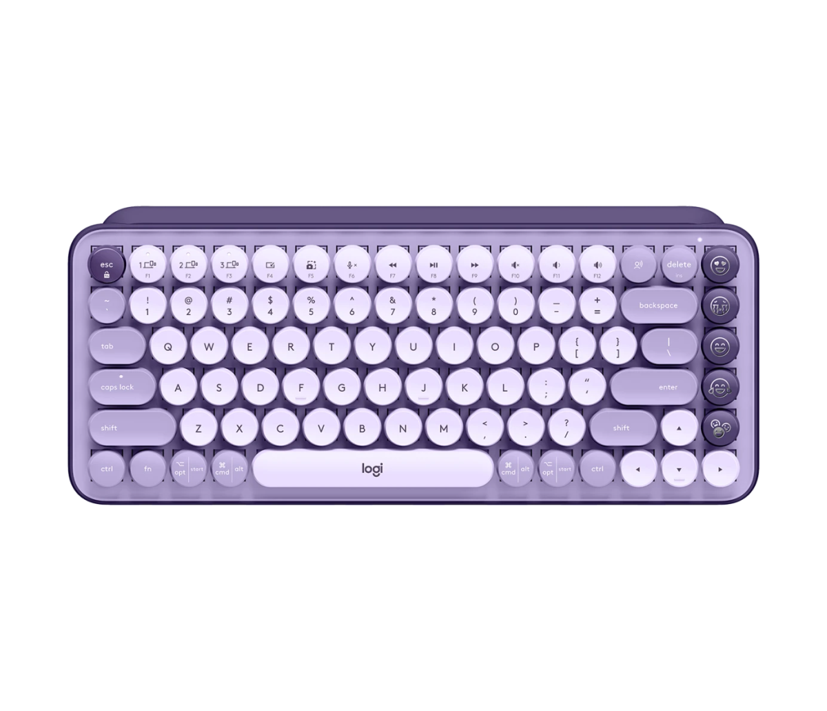 Tech Logic Keyboard Logitech POP Keys Wireless Mechanical Keyboard With Customizable Emoji ...
