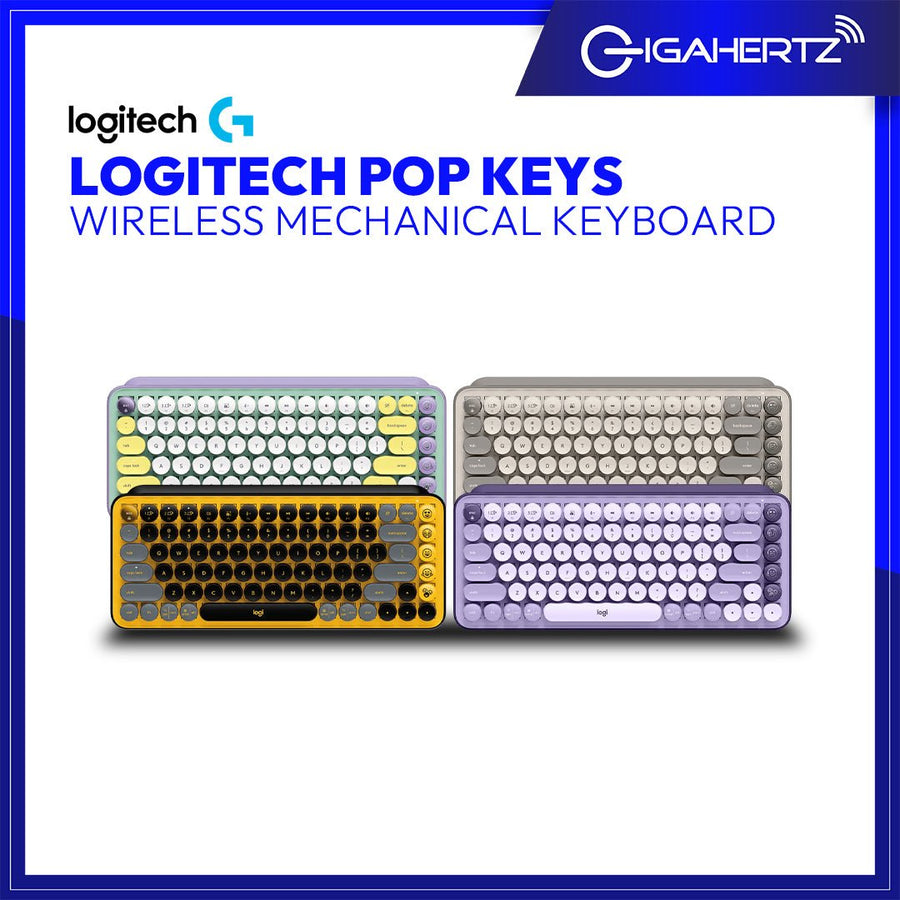 Logitech POP Keys Wireless Mechanical Keyboard With Customizable Emoji ...