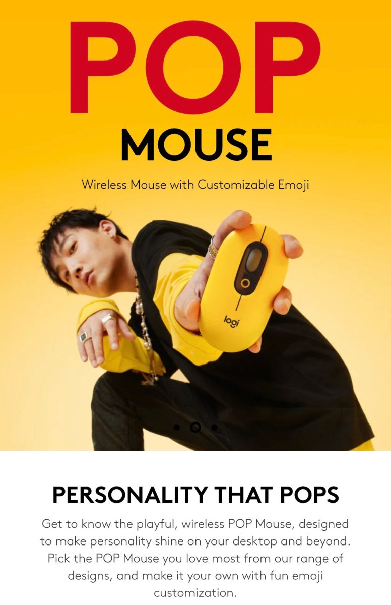 Logitech POP Wireless Mouse With Emoji Function Button | Gigahertz