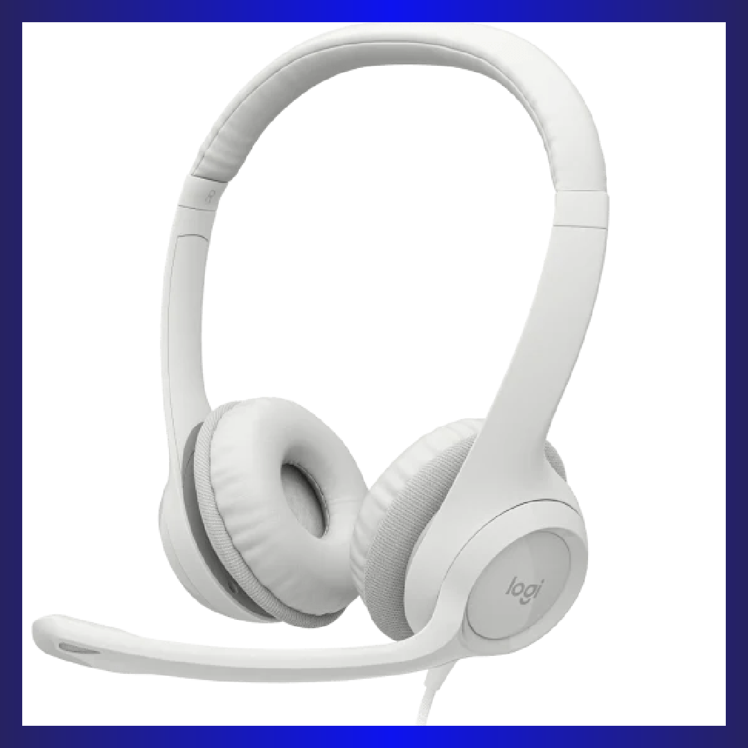 Logitech H390 USB Computer Headset (White)