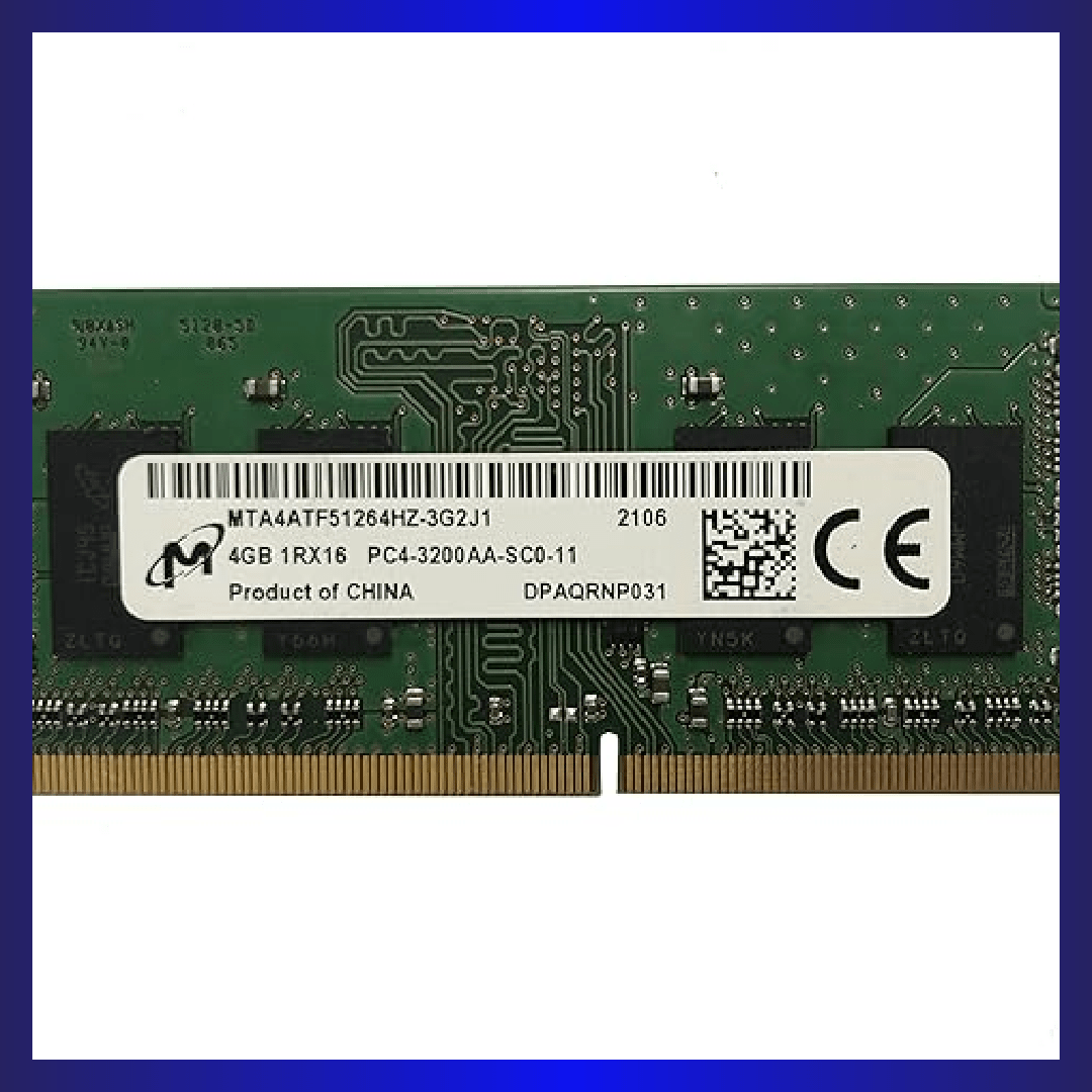 Micron 4GB DDR4 3200MHZ SODIMM (MTA4ATF51264HZ-3G2J1) | GigaHertz