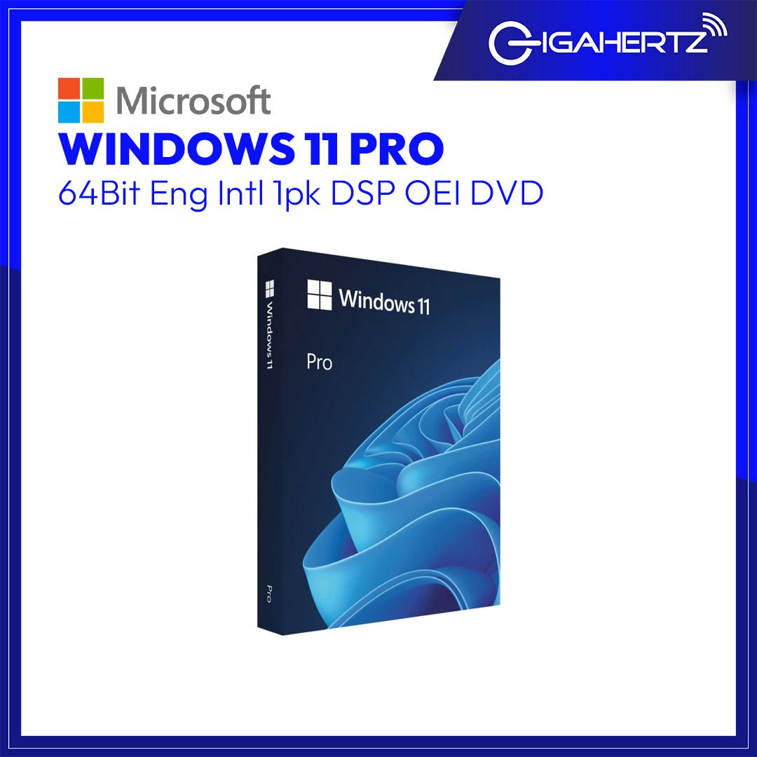 Microsoft Windows 11 Pro 64Bit Eng Intl 1pk DSP OEI DVD | Gigahertz
