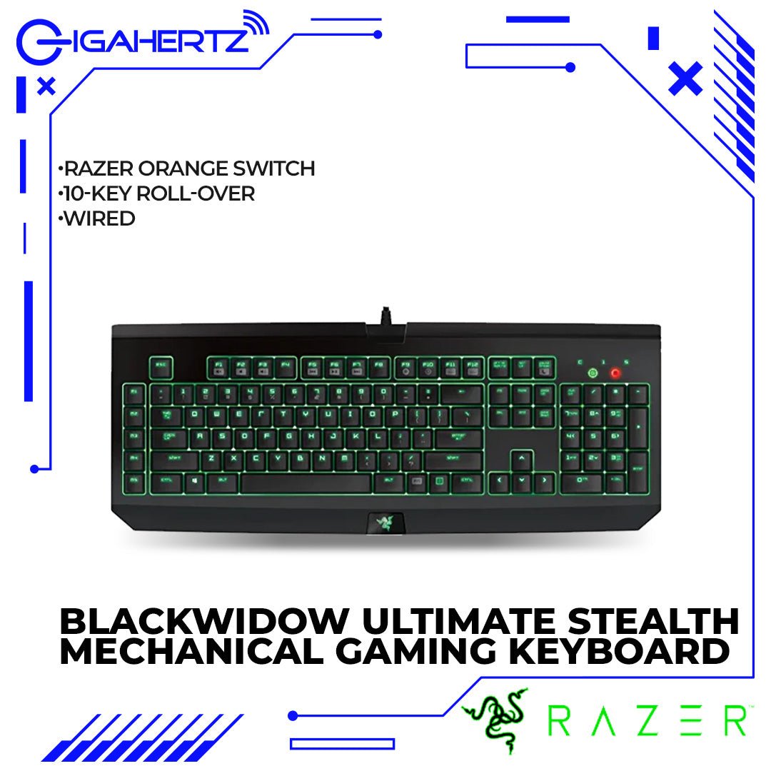 Razer BlackWidow Ultimate Stealth Mechanical Gaming Keyboard | Gigahertz