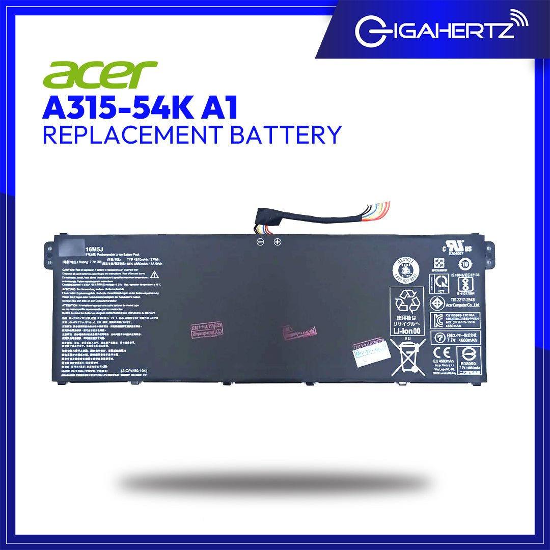 Replacement Battery for Acer A315 - 54K A1 | Gigahertz