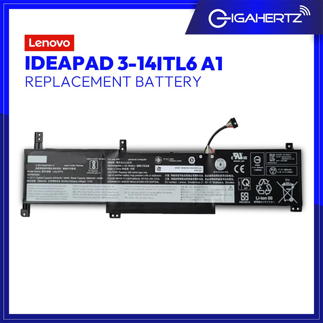 Replacement Battery for Lenovo IdeaPad 3 - 14ITL6 A1 | Gigahertz