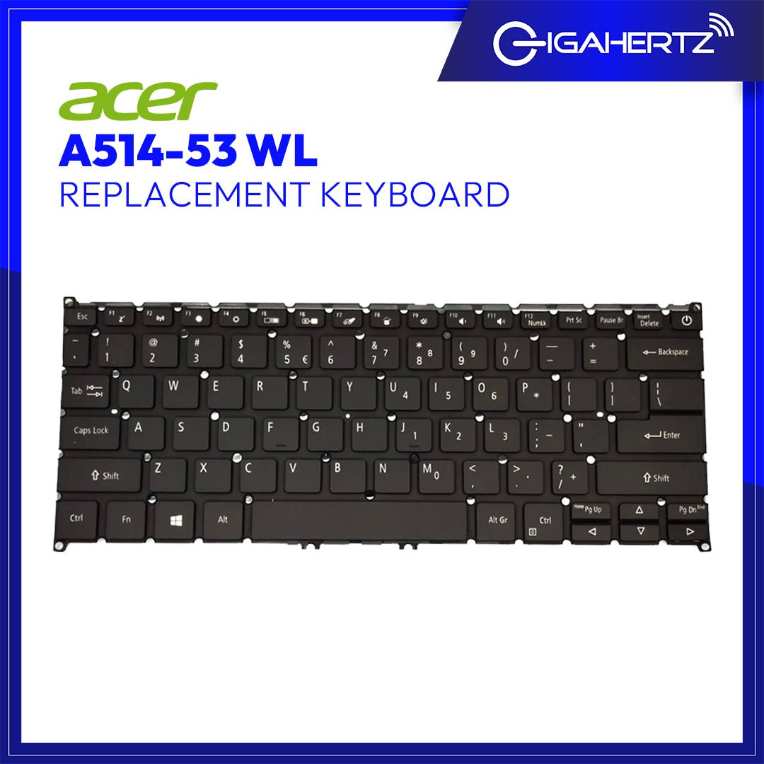 Replacement Keyboard for Acer A514 - 53 WL | Gigahertz