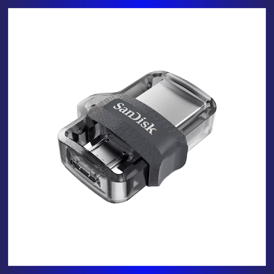 SanDisk Ultra 16GB Dual USB Drive m3.0 with Micro-USB OTG (Black) | GigaHertz