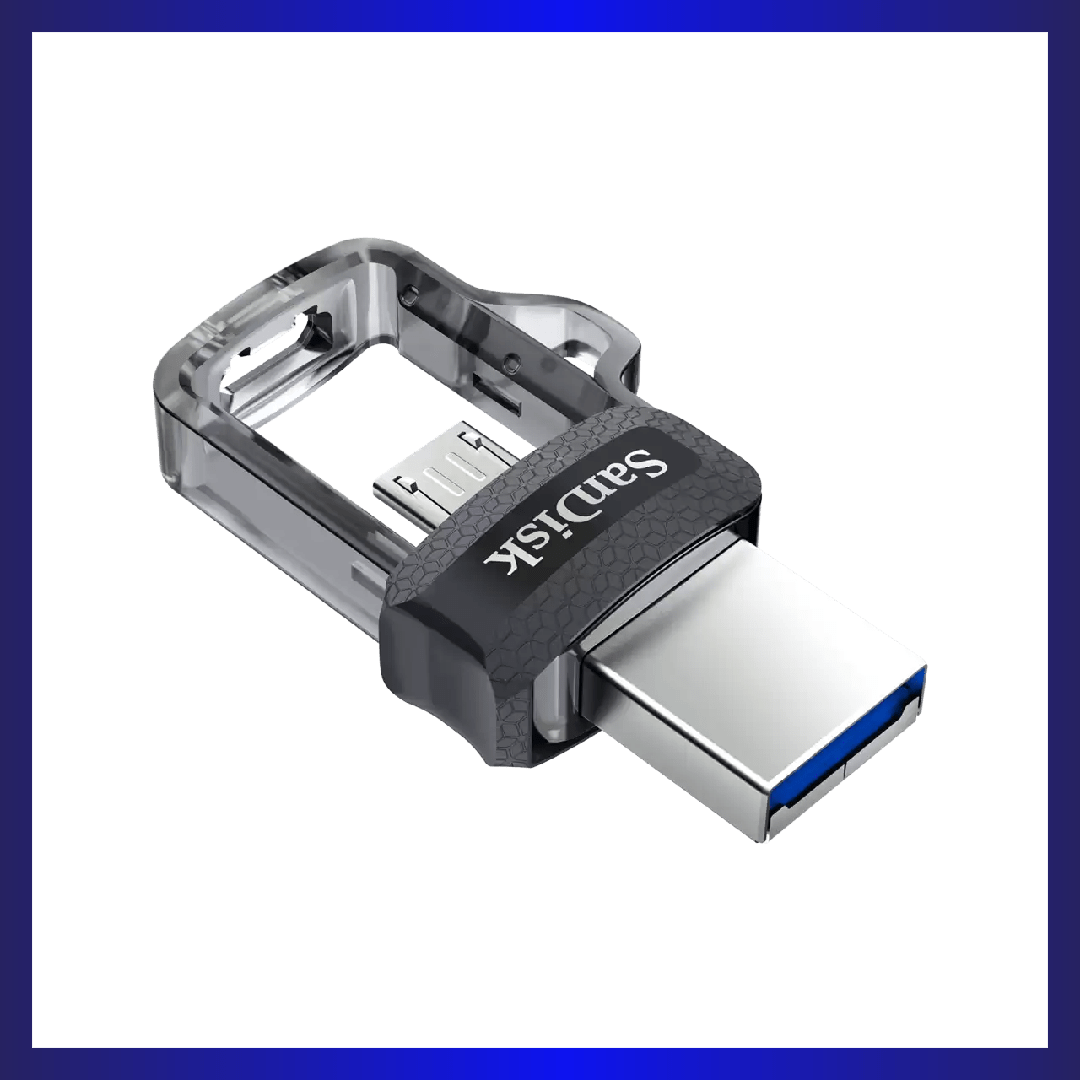 SanDisk Ultra 16GB Dual USB Drive m3.0 with Micro-USB OTG (Black) | GigaHertz