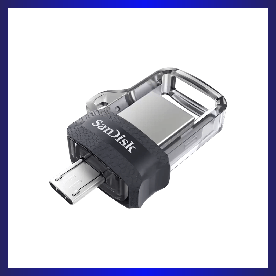 SanDisk Ultra 16GB Dual USB Drive m3.0 with Micro-USB OTG (Black) | GigaHertz