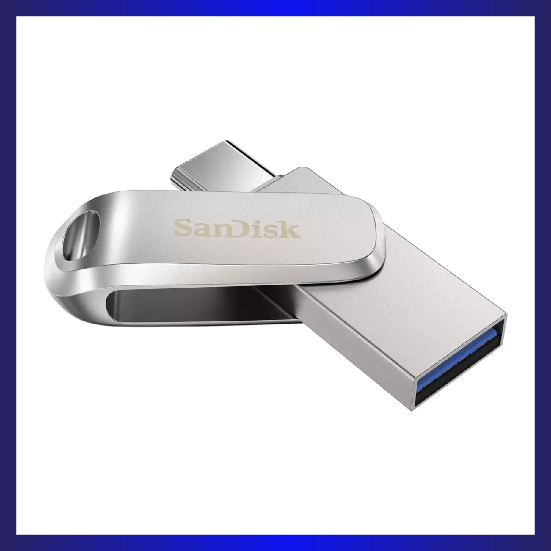 SanDisk Ultra Dual Drive Luxe 32GB USB Type-C Flash Drive (Silver) | GigaHertz
