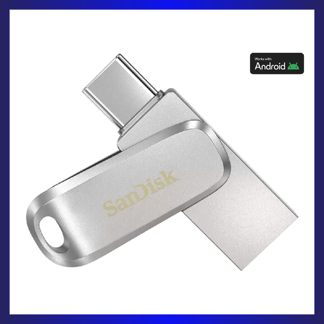 SanDisk Ultra Dual Drive Luxe 32GB USB Type-C Flash Drive (Silver) | GigaHertz