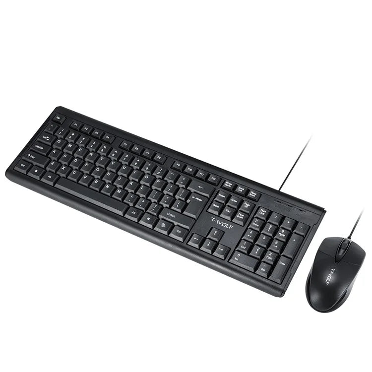 T - WOLF TF500 Keyboard and Mouse Combo USB Wired | GigaHertz
