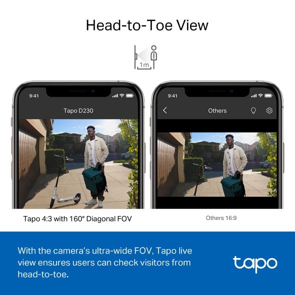 Tapo D230S1 Smart Battery Video Doorbell | GigaHertz