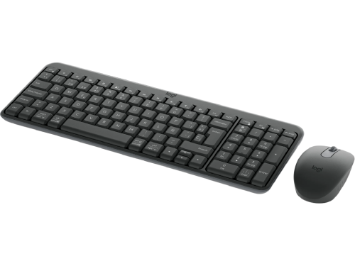 Logitech MK250 Compact Bluetooth Wireless Keyboard & Mouse Combo | Built-in Numpad | 1000 DPI | Multi-OS | 12-Month Battery | Graphite