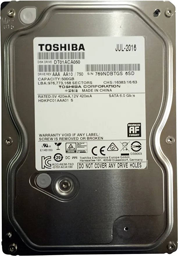 Toshiba DT01ACA050 500GB Internal HDD | Gigahertz