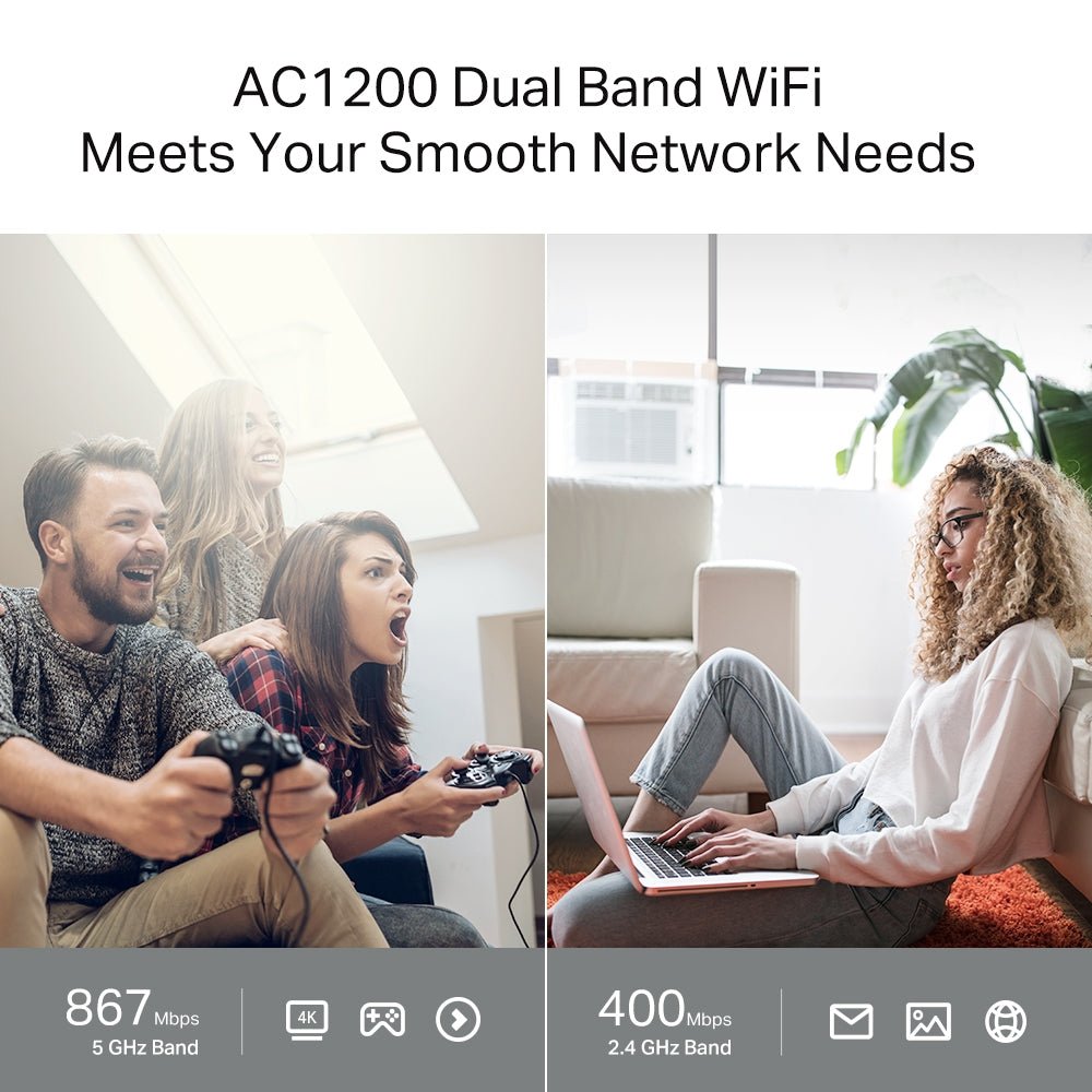 TP-Link Archer C64 AC1200 Wireless MU-MIMO WiFi Router | GigaHertz