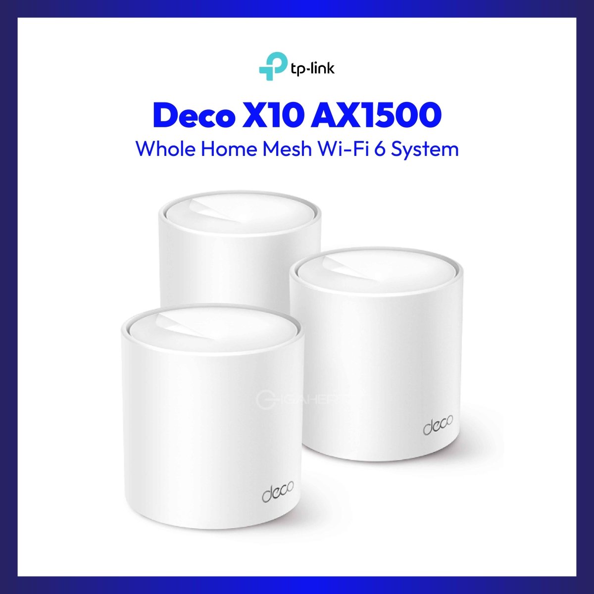 TPLINK DECO X10 3PACK MESH WIFI 6 WH | GigaHertz