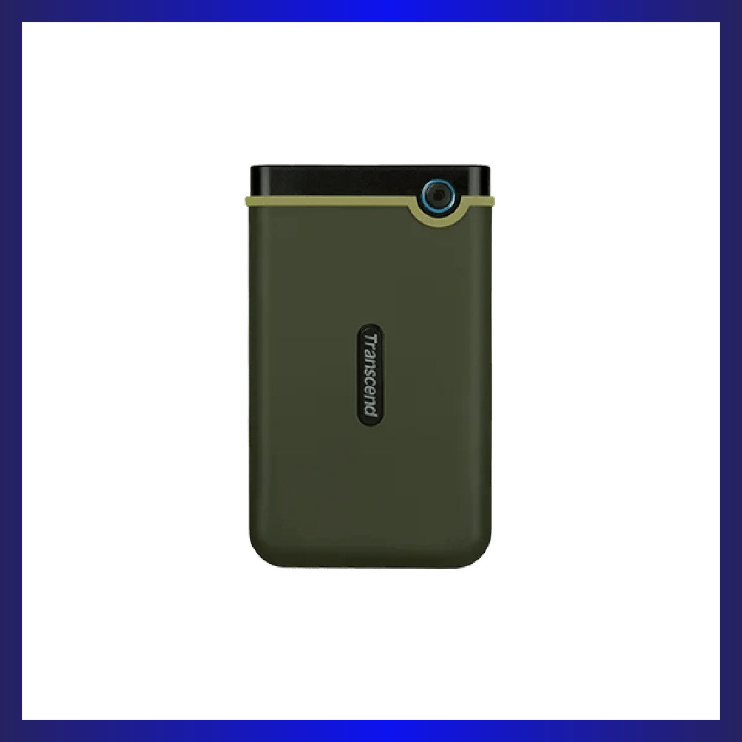 TRANSCEND 2TB StoreJet 25M3 External Hard Drive (Military Green) | GigaHertz