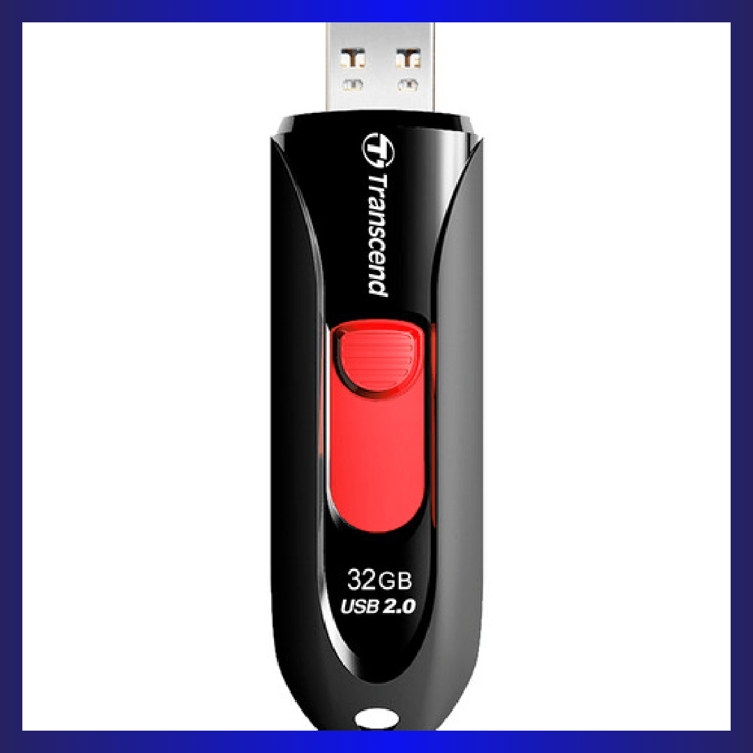 Transcend 32GB JetFlash 590 USB 2.0 Flash Drive (Black) | GigaHertz